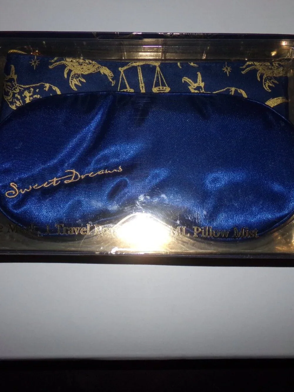 New 3 Sun Sweet Dreams Sleep Gift Set Eye Mask Travel Pouch Lavender Pillow Mist